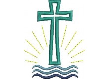 Stickdatei - Kreuz Wasser Licht